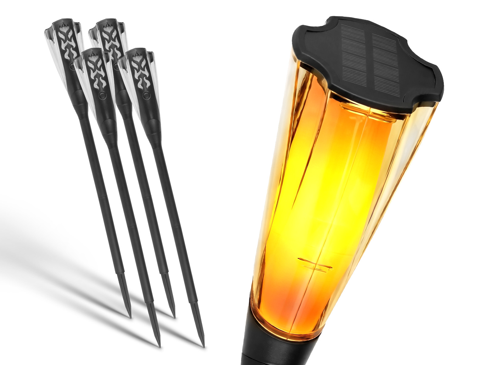 4x Lampa solarna wbijana LED SSO-4 1600K IP65